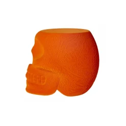 Qeeboo - Mexico Stool and Sidetable Velvet Finish - Orange - Qeeboo Chair by Studio Job - Furniture - Home - Avvenice