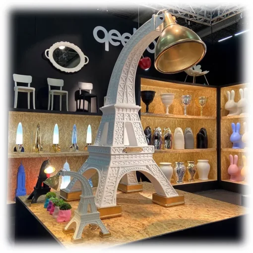 Qeeboo - Paris XL - Black - Qeeboo Free Standing Lamp by Studio Job - Lighting - Home - Avvenice