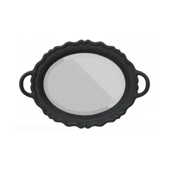 Qeeboo - Plateau Miroir - Black - Qeeboo Mirror by Studio Job - Furnishing - Home - Avvenice