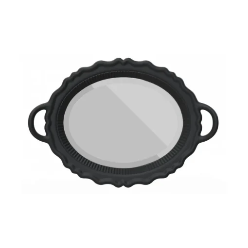 Qeeboo - Plateau Miroir - Black - Qeeboo Mirror by Studio Job - Furnishing - Home - Avvenice