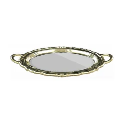 Qeeboo - Plateau Miroir Metal Finish - Gold - Qeeboo Mirror by Studio Job - Furnishing - Home - Avvenice