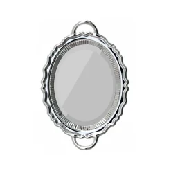 Qeeboo - Plateau Miroir Metal Finish - Silver - Qeeboo Mirror by Studio Job - Furnishing - Home - Avvenice