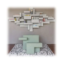 Qeeboo - Primitive Bookshelf - White - Qeeboo Bookshelf by Studio Nucleo - Furnishing - Home - Avvenice