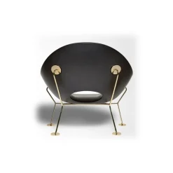 Qeeboo - Pupa Armchair Brass Base Indoor - White - Qeeboo Chair by Andrea Branzi - Furnishing - Home - Avvenice