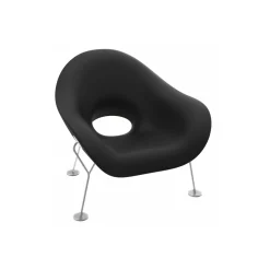 Qeeboo - Pupa Armchair Powder Coat Outdoor - Black - Qeeboo Chair by Andrea Branzi - Furnishing - Home - Avvenice