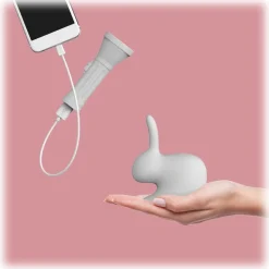 Qeeboo - Rabbit - Green - High Capacity Portable Power Bank USB Charger - qeeboo Mini - Portable Batteries - 2600 mAh - Avvenice