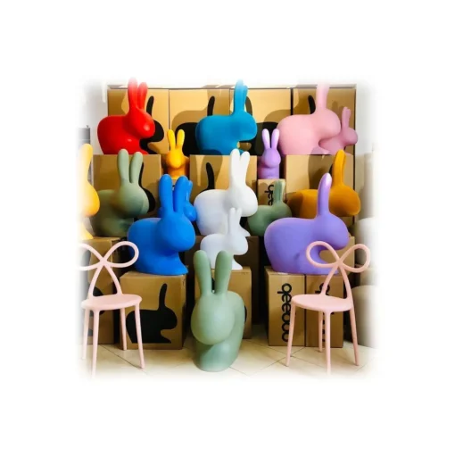 Qeeboo - Rabbit Chair Baby - Red - Qeeboo Chair by Stefano Giovannoni - Furniture - Home - Avvenice