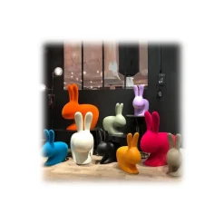 Qeeboo - Rabbit Chair Baby - Black - Qeeboo Chair by Stefano Giovannoni - Furniture - Home - Avvenice