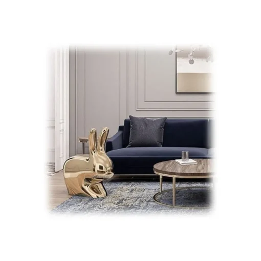 Qeeboo - Rabbit Chair Metal Finish - Black Pearl - Qeeboo Chair by Stefano Giovannoni - Furniture - Home - Avvenice