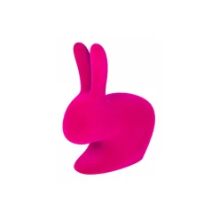 Qeeboo - Rabbit Chair Velvet Finish - Fuxia - Qeeboo Chair by Stefano Giovannoni - Furniture - Home - Avvenice