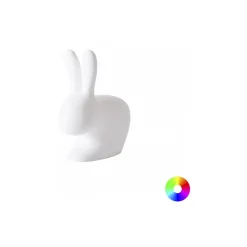Qeeboo - Rabbit Small Rechargeable Lamp - White - Qeeboo Free Standing Lamp by Stefano Giovannoni - Lighting - Home - Avvenice