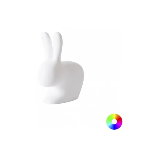 Qeeboo - Rabbit Small Rechargeable Lamp - White - Qeeboo Free Standing Lamp by Stefano Giovannoni - Lighting - Home - Avvenice