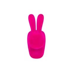 Qeeboo - Rabbit XS Bookend Velvet Finish - Fuxia - Qeeboo by Stefano Giovannoni - Furniture - Home - Avvenice