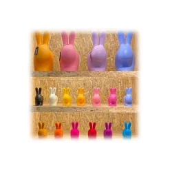 Qeeboo - Rabbit XS Doorstopper - Bright Pink - Qeeboo by Stefano Giovannoni - Furniture - Home - Avvenice