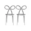 Qeeboo - Ribbon Chair Metal Finish Set of 2 Pieces - Silver - Qeeboo Chair by Nika Zupanc - Furnishing - Home - Avvenice