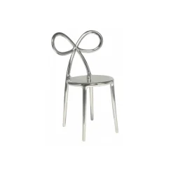 Qeeboo - Ribbon Chair Metal Finish - Silver - Qeeboo Chair by Nika Zupanc - Furnishing - Home - Avvenice