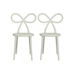 Qeeboo - Ribbon Chair Set of 2 Pieces - White - Qeeboo Chair by Nika Zupanc - Furnishing - Home - Avvenice