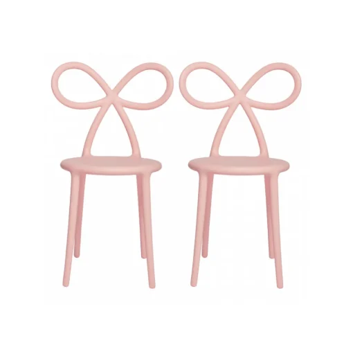 Qeeboo - Ribbon Chair Set of 2 Pieces - Pink - Qeeboo Chair by Nika Zupanc - Furnishing - Home - Avvenice