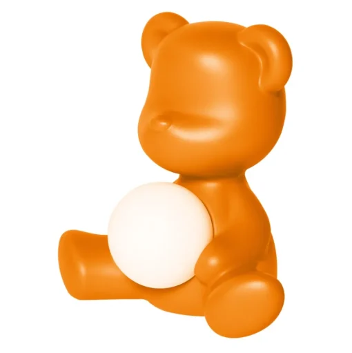 Qeeboo - Teddy Girl Rechargeable Lamp - Orange - Qeeboo Table Standing Lamp by Stefano Giovannoni - Lighting - Home - Avvenice