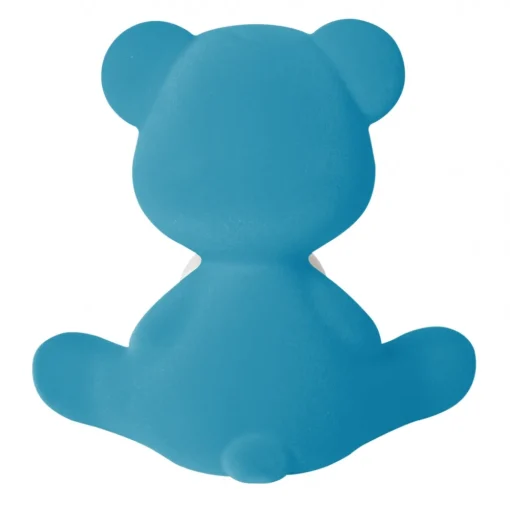 Qeeboo - Teddy Girl Rechargeable Lamp Velvet Finish - Light Blue - Standing Lamp by Stefano Giovannoni - Lighting - Home - Avvenice