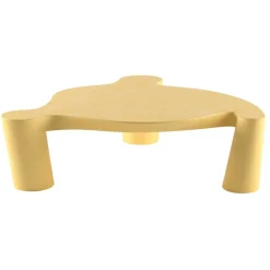 Qeeboo - Three Legs and a Coffe Table - Yellow - Qeeboo Table by Ron Arad - Furnishing - Home - Avvenice