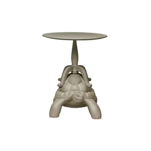 Qeeboo - Turtle Carry Coffee Table - Dove Grey - Qeeboo Coffee Table by Marcantonio - Furnishing - Home - Avvenice