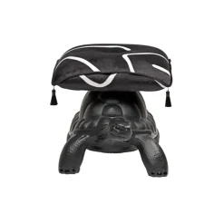 Qeeboo - Turtle Carry Pouf - Black - Qeeboo Pouf by Marcantonio - Furnishing - Home - Avvenice