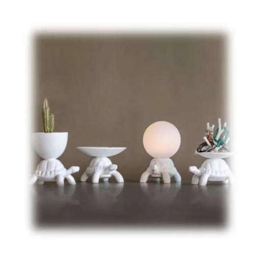 Qeeboo - Turtle Carry XS Lamp - White - Qeeboo Lamp by Marcantonio - Lighting - Home - Avvenice