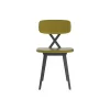 Qeeboo - X Chair with Cushion Set of 2 Pieces - Green Mustard - Qeeboo Chair by Nika Zupanc - Furnishing - Home - Avvenice