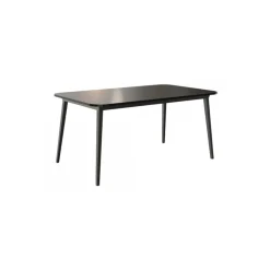 Qeeboo - X Table 160 - Black - Qeeboo Table by Nika Zupanc - Furnishing - Home - Avvenice