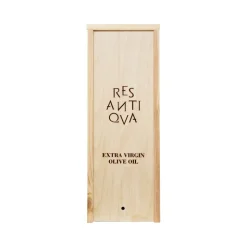 Res Antiqva - Wooden Box in Maritime Pine for Organic Italian Extra Virgin Olive Oil - Avvenice