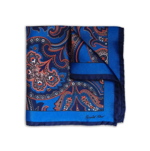 Revested Milano - 1937 - Pocket Square - Artisan Silk Foulard - Handmade in Italy - Avvenice