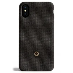 Revested Milano - Bird's Eye - Ebano - iPhone XS Max Case - Apple - Artisan Wool Cover - Avvenice