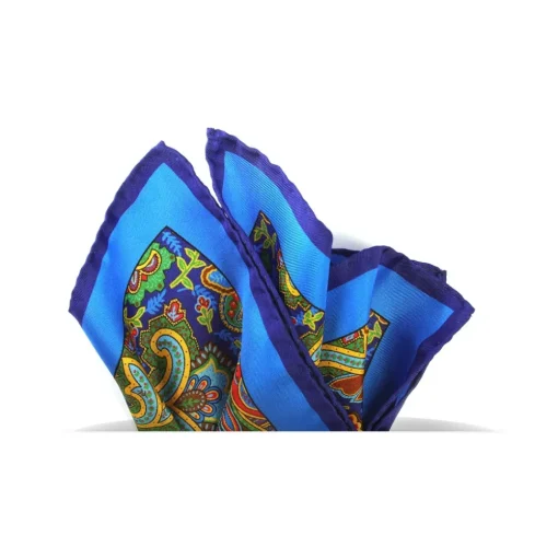 Revested Milano - Grand Tour - Soleil - Pocket Square - Artisan Silk Foulard - Handmade in Italy - Avvenice