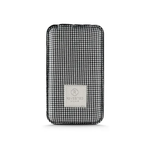 Revested Milano - Houndstooth - Power Bank - 4000 mAh - iPhone - Apple - Samsung - Artisan Fabric Cover - Avvenice
