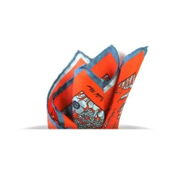 Revested Milano - Jardin - Osmanthus - Pocket Square - Artisan Silk Foulard - Handmade in Italy - Avvenice