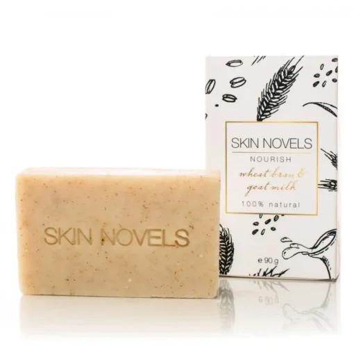 Skin Novels - Nourish - Natural Soap with Goat Milk and Bran - 100 % Natural Handmade Soap - Avvenice