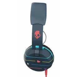 Skullcandy - Grind - Striped Navy - On-Ear Headphones with Microphone - Avvenice