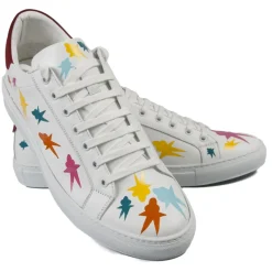 Snob Sneakers - Starman By Alessandro Tambresoni - Sneakers - White Leather - Handmade in Italy - Luxury Exclusive Collection - Avvenice