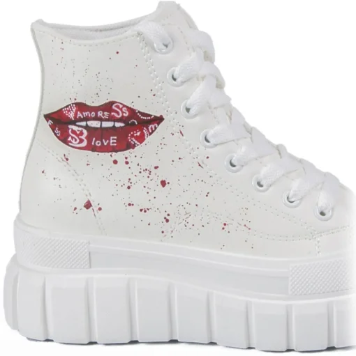 Snob Sneakers - Your Kiss Is On My List By Veronica Moon- Handmade in Italy - Luxury Exclusive Collection - Avvenice