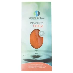 Sorgente del Gusto - Sliced Trout Ham - Whole Fillet of Cold Smoked Salmon Trout - Spring Trout - Avvenice