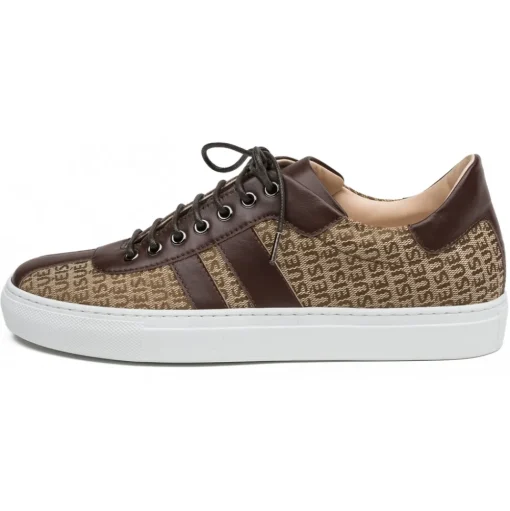 Suèi - Sneakers of Bi-color Jacquard - Milan 1932 - Handmade in Italy - Luxury Exclusive Collection - Avvenice
