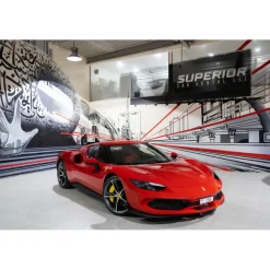 Superior Car Rental - Ferrari 296 GTB - Red - Exclusive Luxury Rent - Avvenice