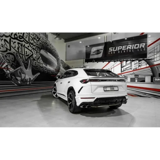 Superior Car Rental - Lamborghini Urus - White - Exclusive Luxury Rent - Avvenice