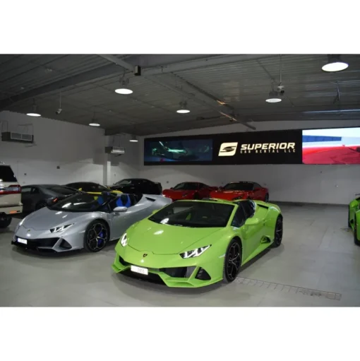 Superior Car Rental - Lamborghini Huracán EVO Spyder - Green - Exclusive Luxury Rent - Avvenice