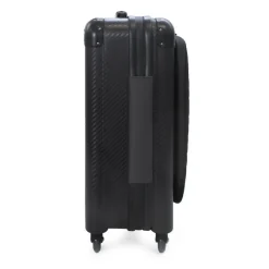 TecknoMonster - Davis Kripto Laggage Cabin L Flap in Carbon Fiber - Aeronautical Carbon Trolley Suitcase - Avvenice