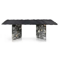 TecknoMonster - Kagrande Mignon TecknoMonster - Aeronautical Carbon Fiber Board and Double Marble Base Table - Avvenice