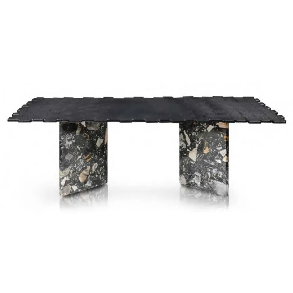 TecknoMonster - Kagrande Mignon TecknoMonster - Aeronautical Carbon Fiber Board and Double Marble Base Table - Avvenice