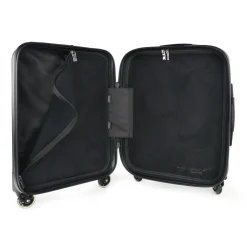 TecknoMonster - Trolley Akille Flap Black in Carbon Fiber - Aeronautical Carbon Trolley Suitcase - Avvenice