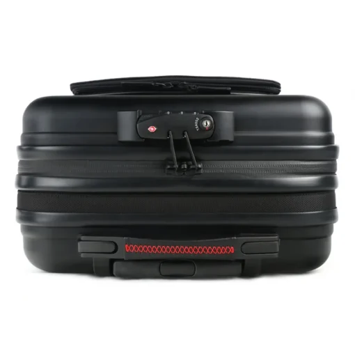 TecknoMonster - Trolley Akille Flap Light Blue in Carbon Fiber - Aeronautical Carbon Trolley Suitcase - Avvenice